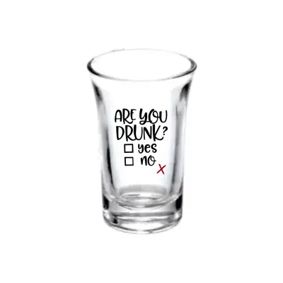 Are you drunk, set 6 pahare shout cu mesaje